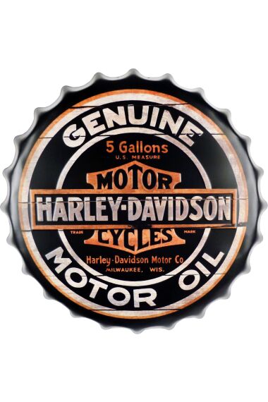 Retro Metallskylt Kapsyl Harley Davidson