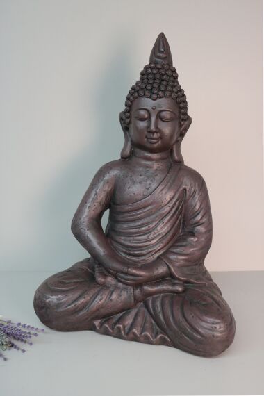 Sittande Buddha Figur i Mediterande Position