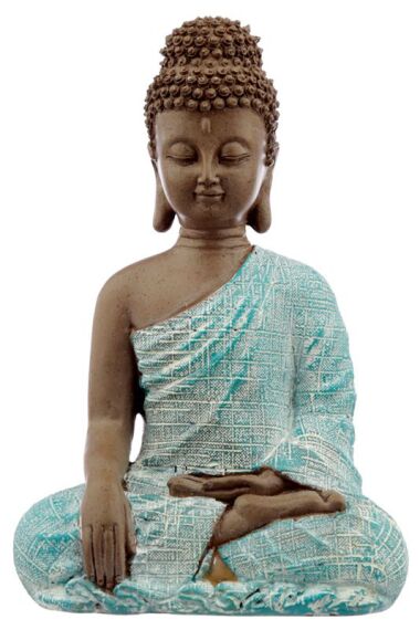 Buddha Staty Meditation Turkos