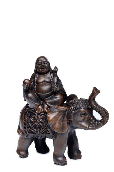 Lycky Buddha på Elefant