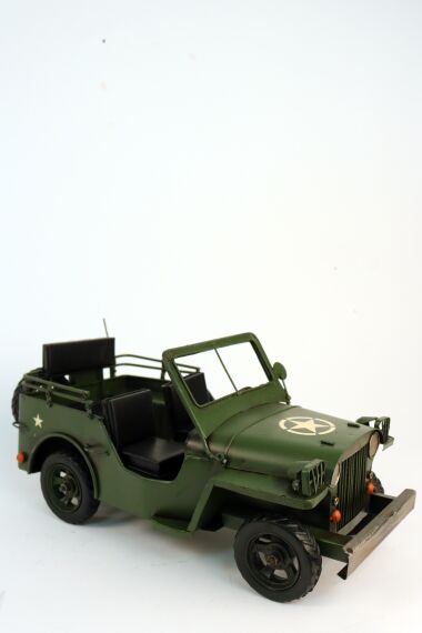 Gammal Militär Jeep Retro Samlar Modellbil
