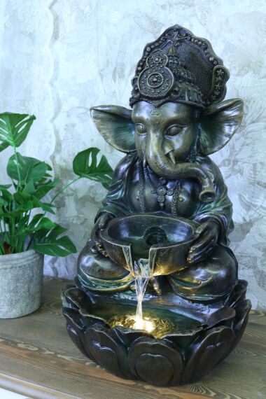 Fontän Ganesha LED Belysning