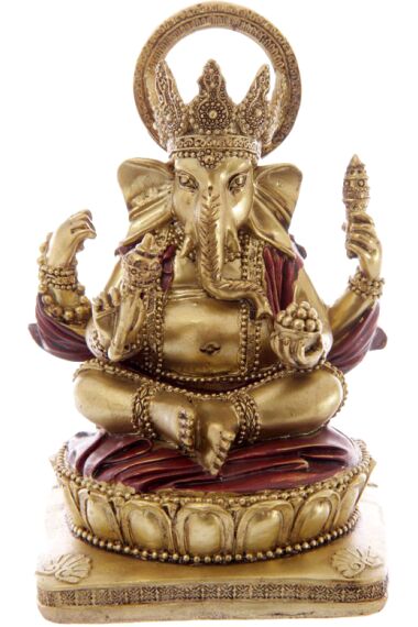 Ganesha Staty Guld