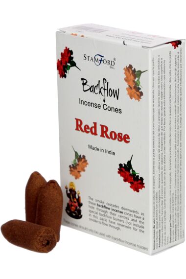Rökelsekoner Stamford Backflow Red Rose