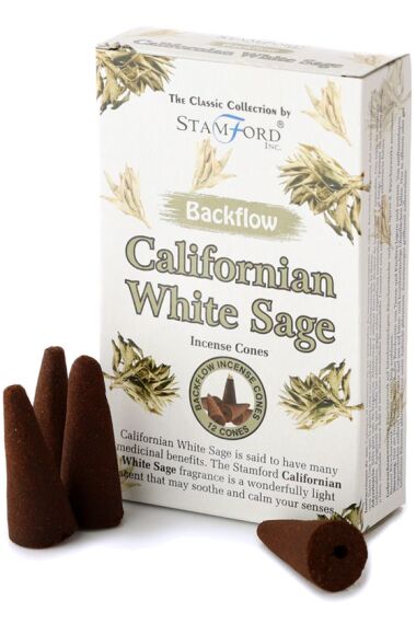Rökelsekoner Backflow Californian White Sage