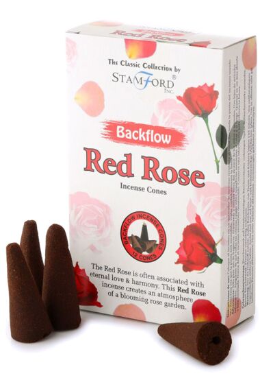 Rökelsekoner Backflow Red Rose