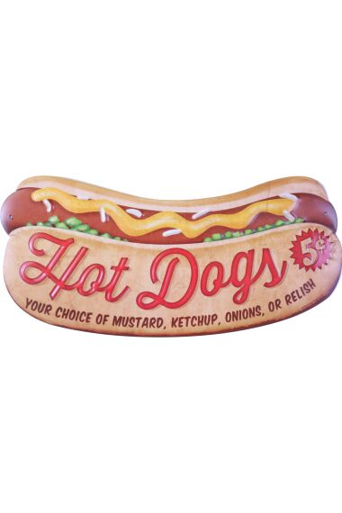 Retro Metallskylt Hot Dogs