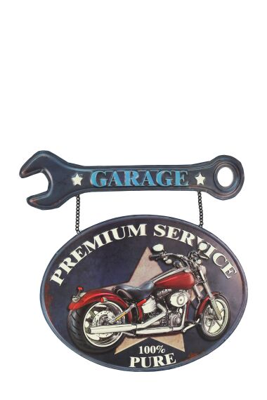 Retro Häng Metallskylt Garage Premium Service