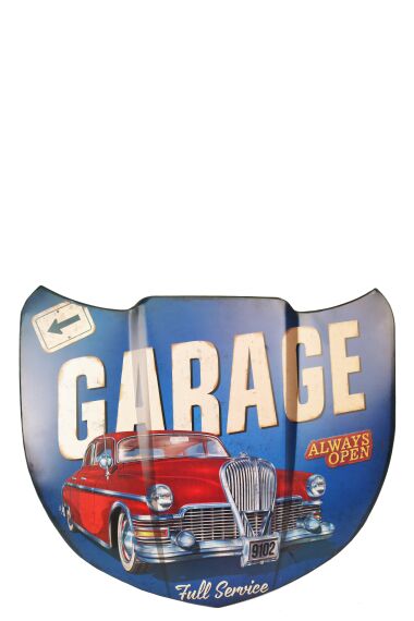 Retro Metallskylt Motorhuv Garage Full Service