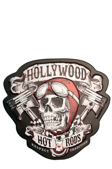 Retro Metallskylt Hollywood Hot Rods