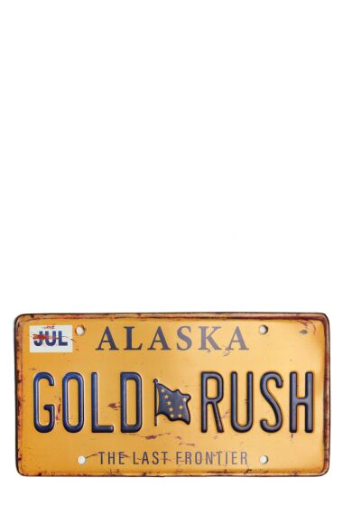 Retro Bilskylt i metall Alaska