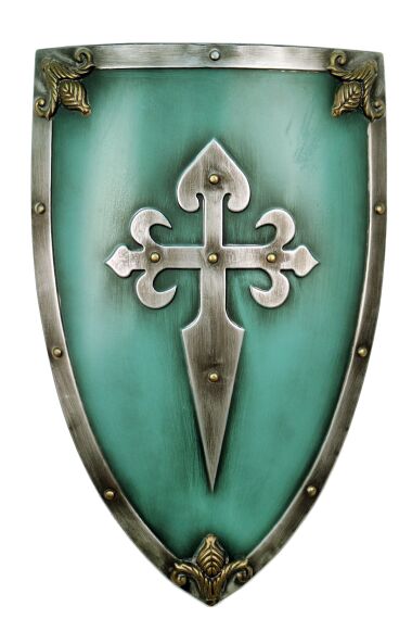 Retro Metallskylt Cross Knights Of Santiago Shield