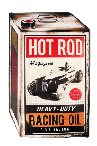 Retro Metallskylt Hot Rod Racing Oil