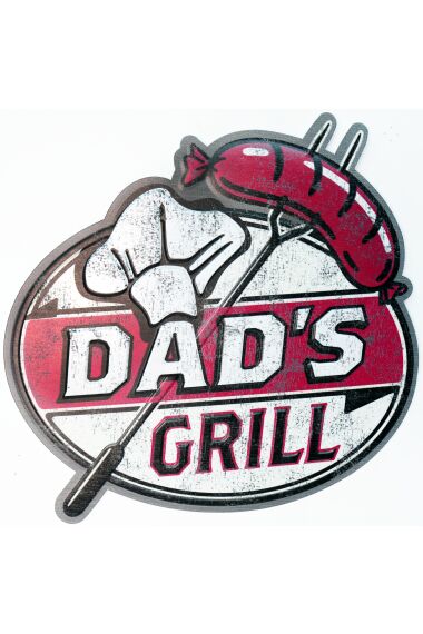 Retro Metallskylt Dads Grill