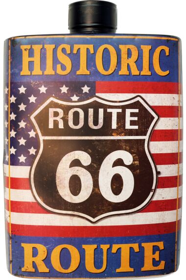 Retro Metallskylt Historic Route 66