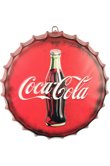 Retro Metallskylt Kapsyl Coca Cola