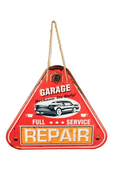Retro Metallskylt Garage Repair
