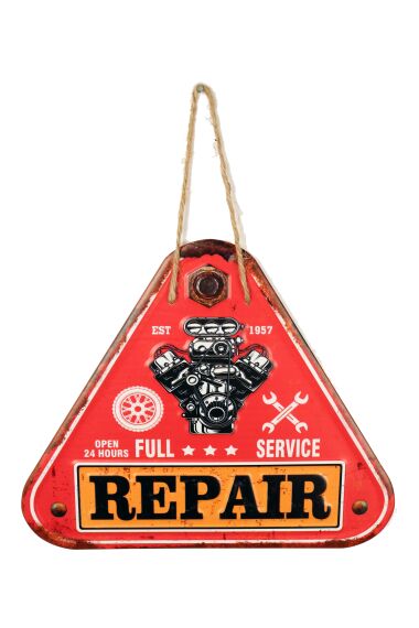 Retro Metallskylt Garage Repair