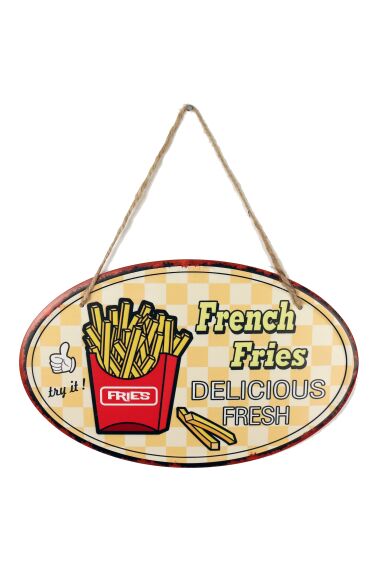 Retro Metallskylt French Fries