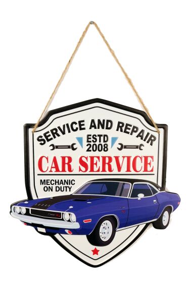 Retro Metallskylt Car Service