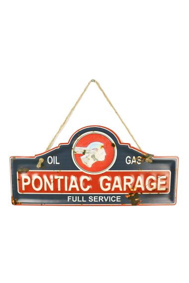 Retro Metallskylt Pontiac Garage