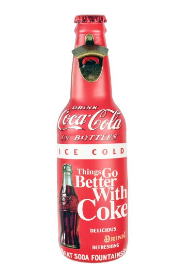 Retro Metallskylt Bottle Opener Coke