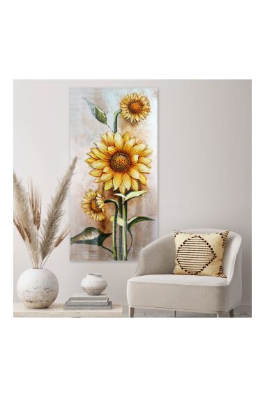 Tavla Oljemålning Sunflower