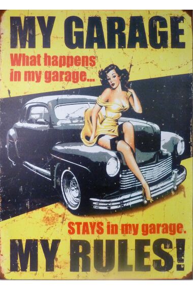 Tavla Canvas My Garage My Rules
