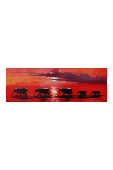 Tavla Canvas Elephants