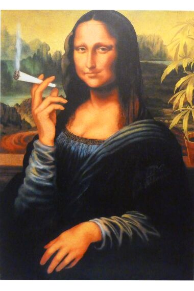 Tavla Canvas Mona Lisa Smoking